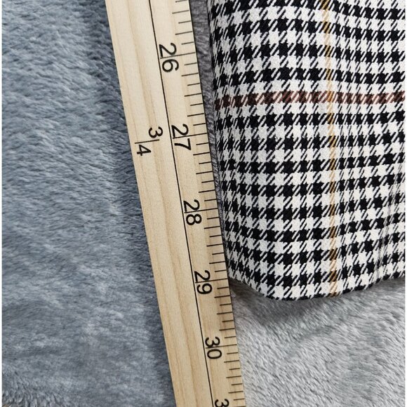 Talbots Pants Womens 16 Black Colton Check Hampshire Ankle Curvy Straight Leg - Picture 8 of 8